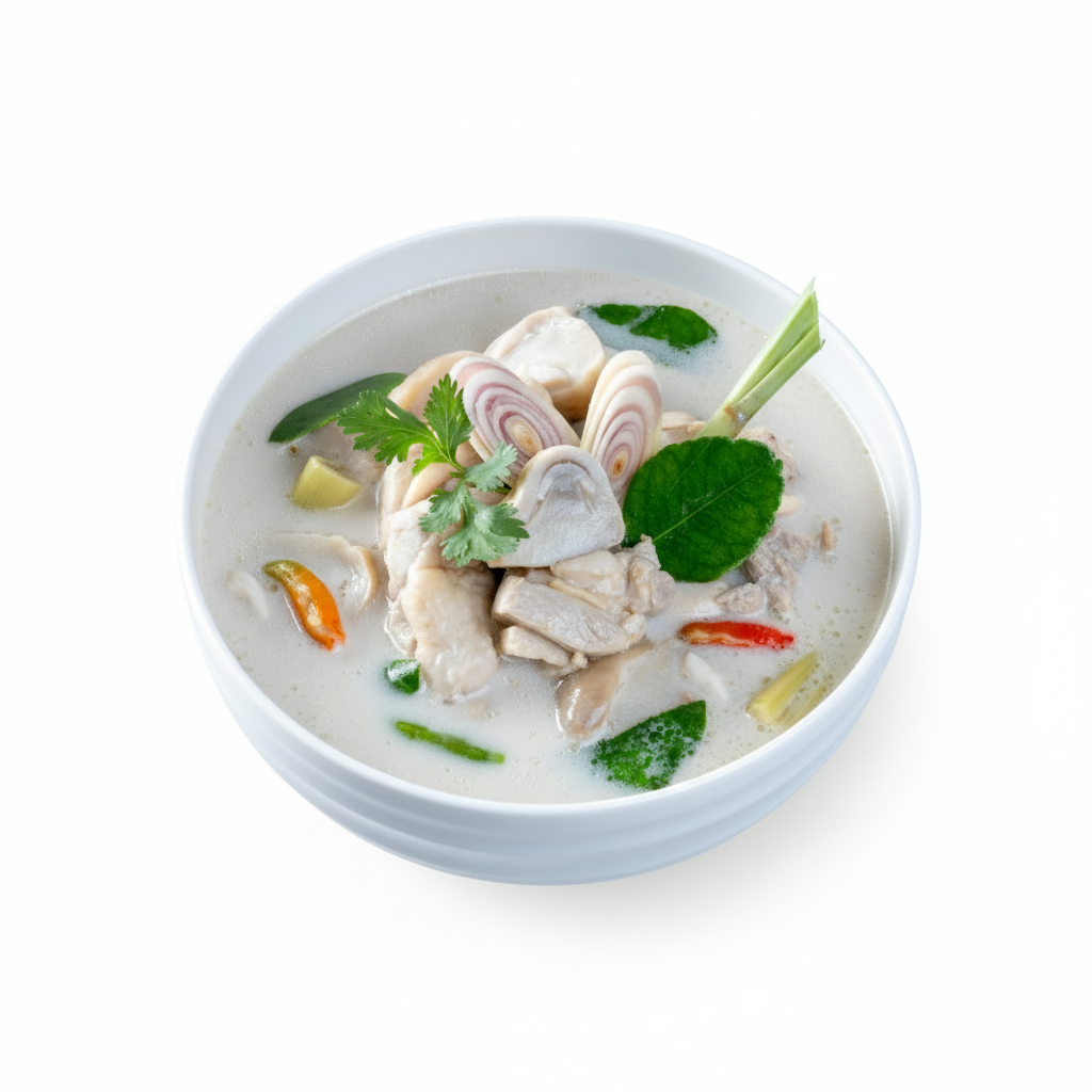 ข้าวราดต้มข่าไก่