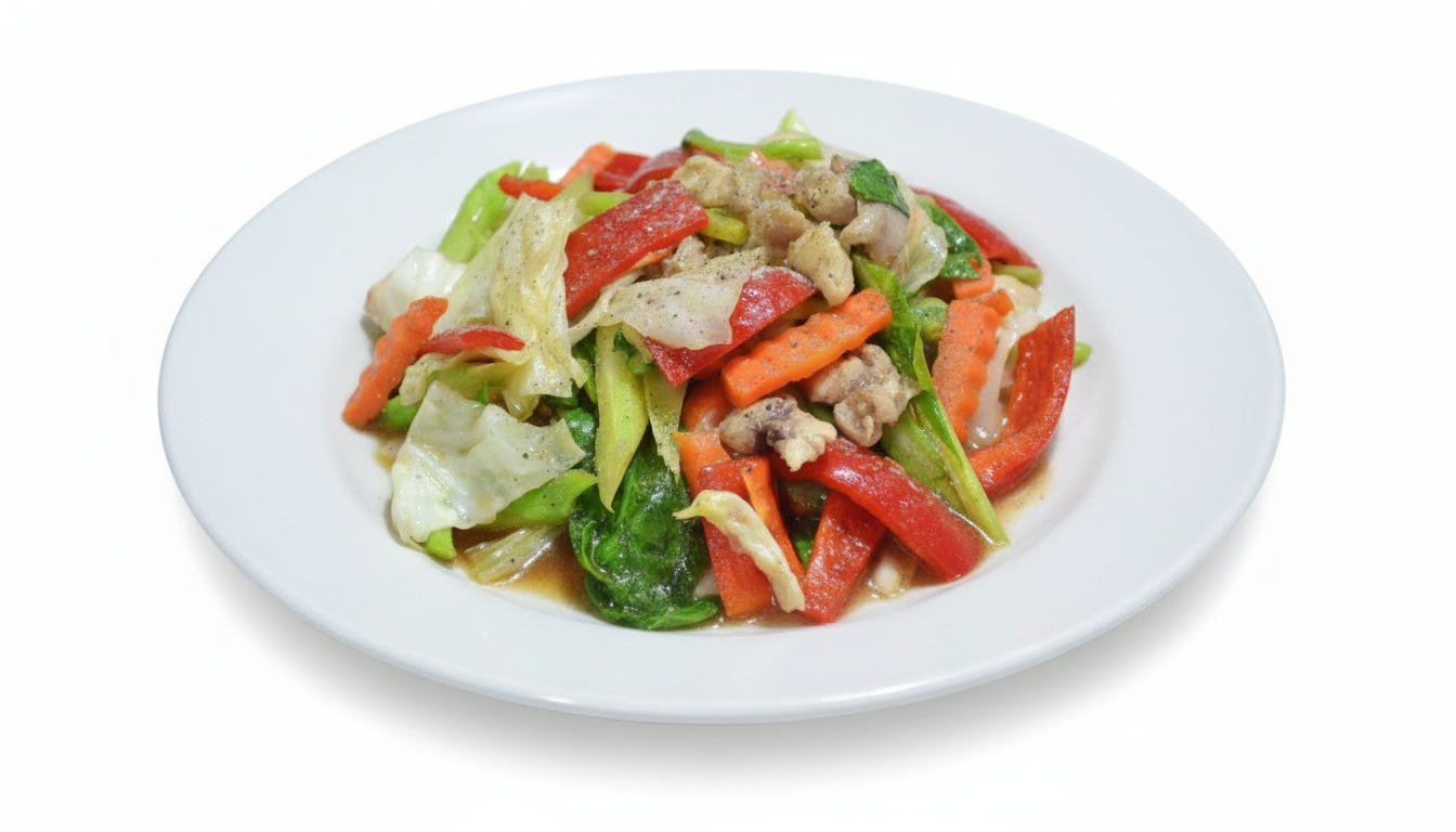 ผัดผักไก่