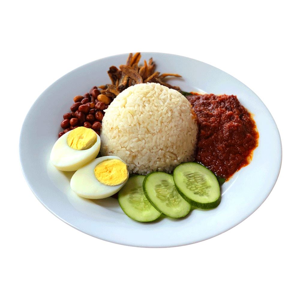 Nasi Lemak Original  (ไม่มีไก่ทอด)