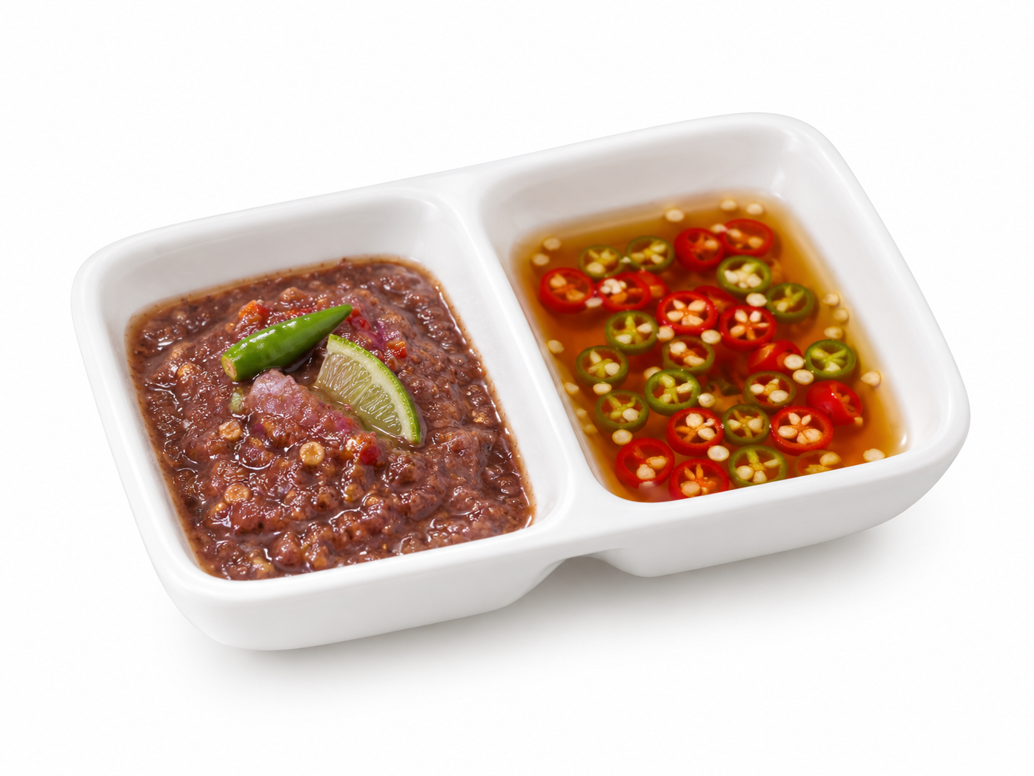 น้ำพริกกะปิ + พริกน้ำปลา