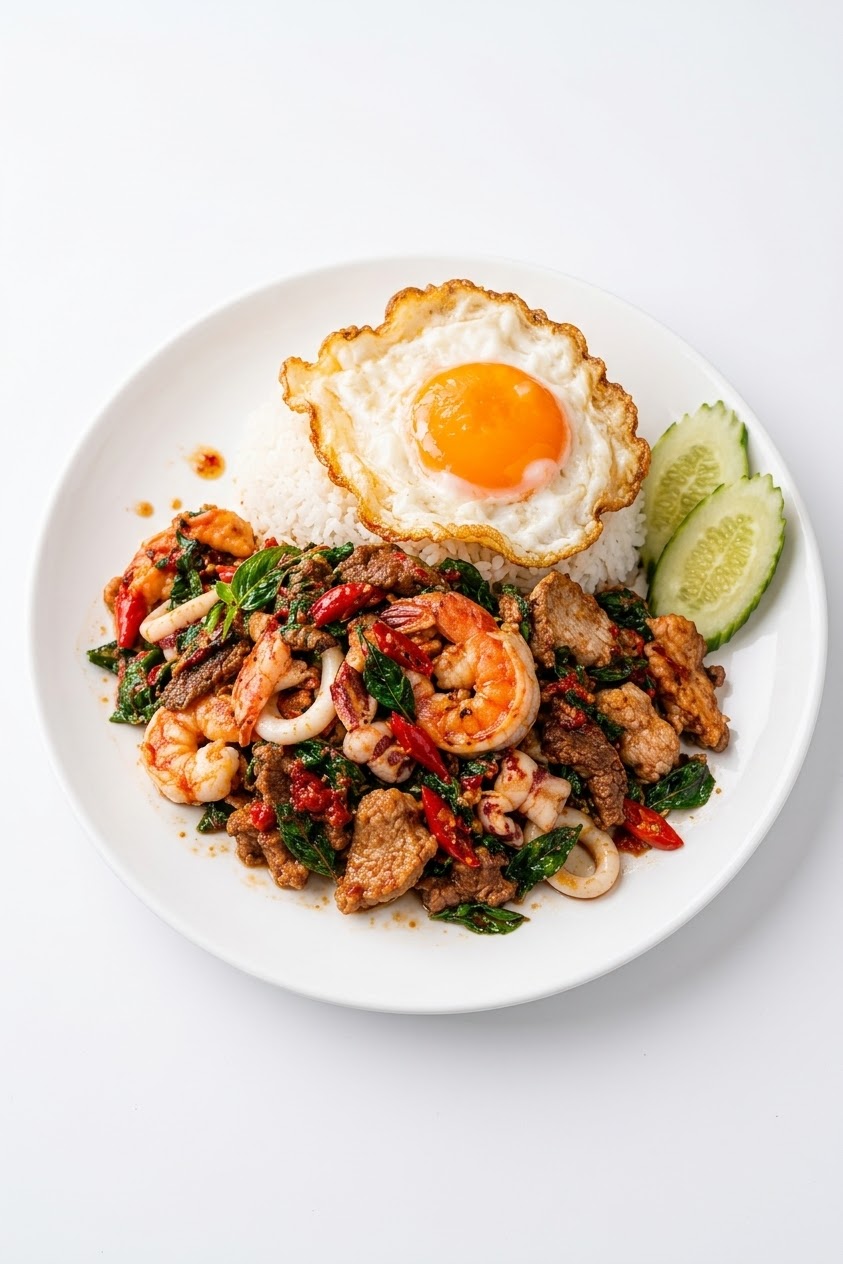 ข้าวกะเพราที่จริงใจ