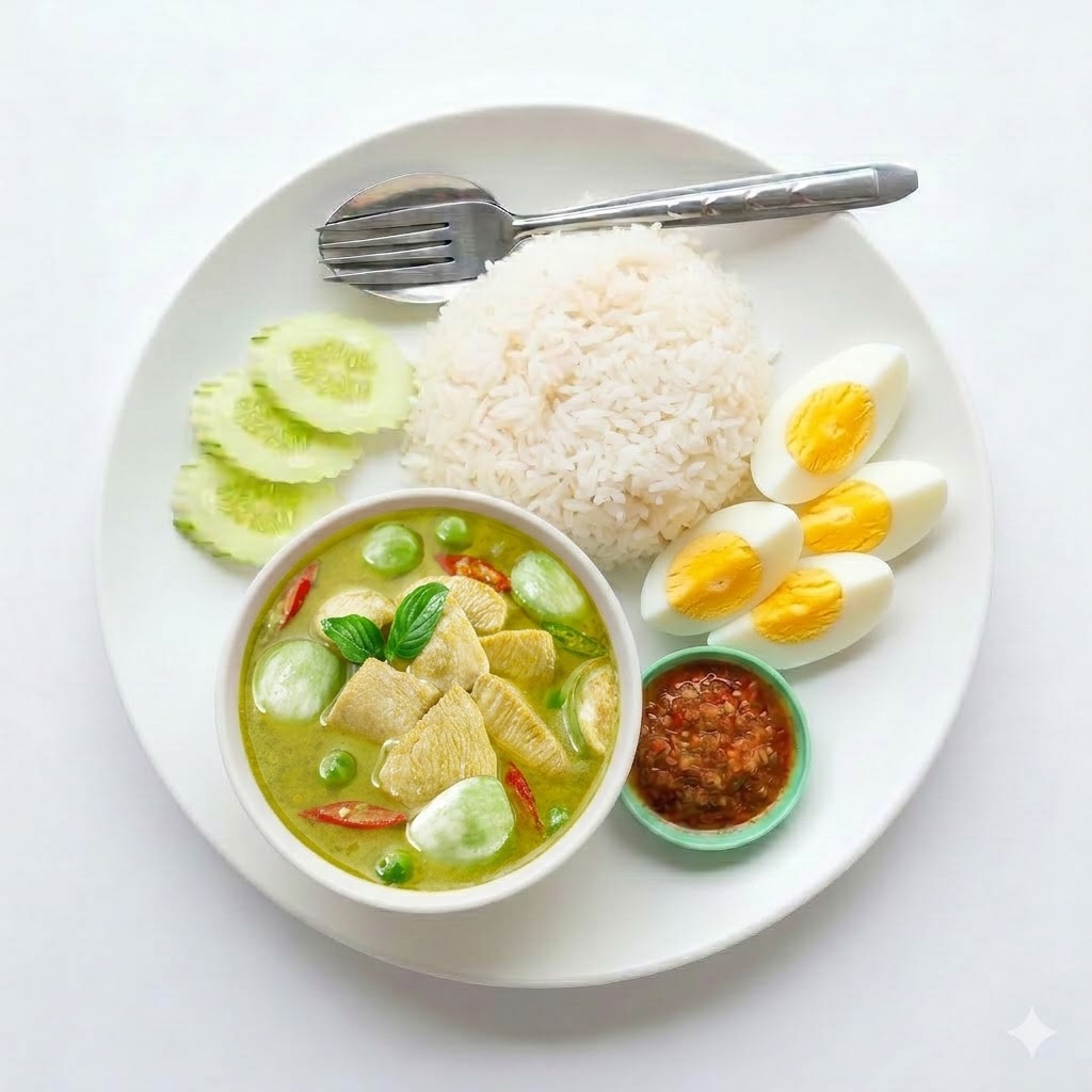 เซ็ทแกงเขียวหวานไก่