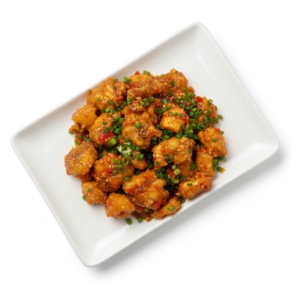 ไก่ราดพริก